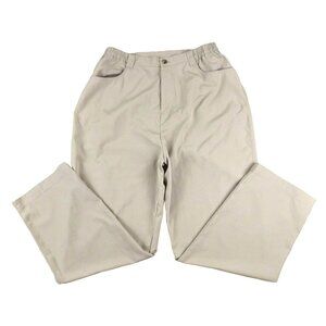 Travelsmith Womens Khaki Pants size 10 Petite Light Marks   JH1007